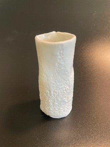 Lille porcelænsvase | Serie Isblomst | ByLine Ceramics